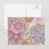 菊日本の ポストカード (正面/裏面)