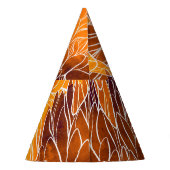 菊日本の：水彩継ぎ目なし模様 パーティーハット (裏面)