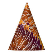 菊日本の：水彩継ぎ目なし模様 パーティーハット (左)