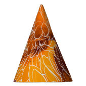 菊日本の：水彩継ぎ目なし模様 パーティーハット (右)