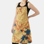 菊日本の:黄色の花柄。 エプロン (インサイチュ)