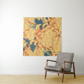 菊日本の:黄色の花柄。 タペストリー (インサイチュ(横))