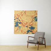 菊日本の:黄色の花柄。 タペストリー (インサイチュ)