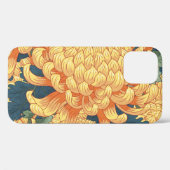 菊日本の:黄色の花柄。 Case-Mate iPhoneケース (裏面 (横))