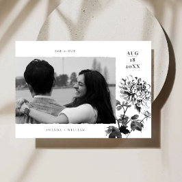 菊水墨画写真保存カード セーブザデート