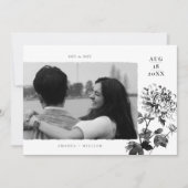 菊水墨画写真保存カード セーブザデート (正面)