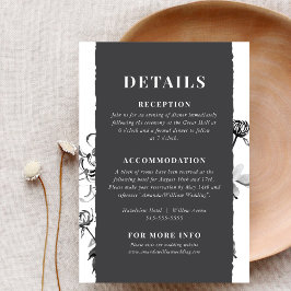 菊水墨画詳細囲いカード エンクロージャーカード