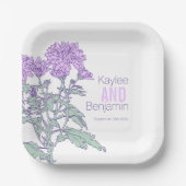 菊紫結婚花 ペーパープレート (正面)
