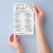 菊花あなたの財布の中に何がシャワーゲームカード チラシ (ハンドル)