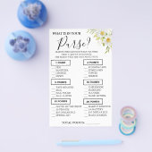 菊花あなたの財布の中に何がシャワーゲームカード チラシ (シングル)