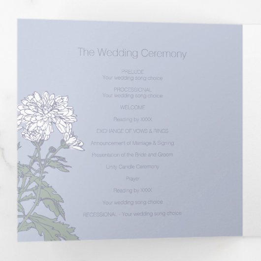 菊花スケッチ 三つ折りプログラム (内部最初)