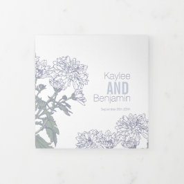 菊花スケッチ 三つ折りプログラム