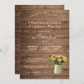 菊花フローラ感謝祭ディナー 招待状 (正面/裏面)