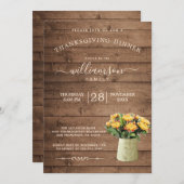 菊花フローラ感謝祭ディナー 招待状 (正面/裏面)