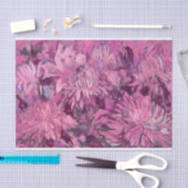菊花フローラ絵画ズピンクマルーン 薄葉紙 (クラフト)