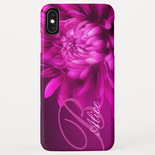 菊花マウヴカスタムiPhoneケース Case-Mate iPhoneケース (裏面)