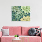 菊花入り壁紙パターン見本 キャンバスプリント (インサイチュ (リビング))