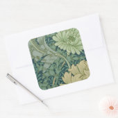 菊花入り壁紙パターン見本 スクエアシール (封筒)