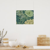 菊花入り壁紙パターン見本 ポスター (キッチン)