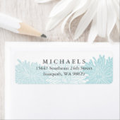 菊花差出人住所ラベル ラベル (インサイチュ)