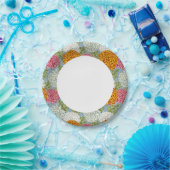 菊花文様 ペーパープレート (パーティー)