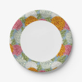 菊花文様 ペーパープレート (正面)