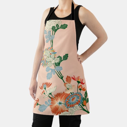 菊花日本のデザイン エプロン (インサイチュ)