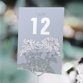 菊花結婚の表番号 テーブルナンバー