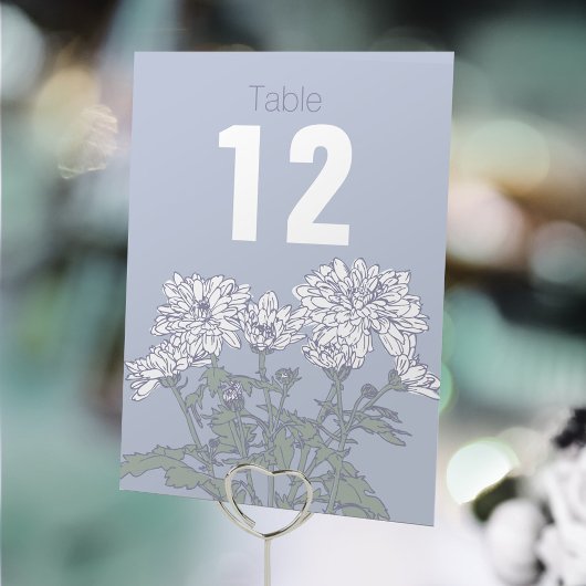 菊花結婚の表番号 テーブルナンバー