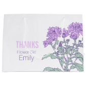 菊花結婚女パープルバッグ ラージペーパーバッグ (正面)