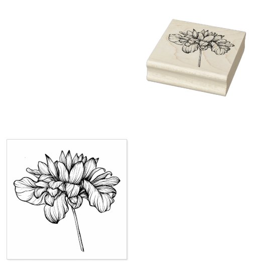 菊花華美アートステム ラバースタンプ (押印)