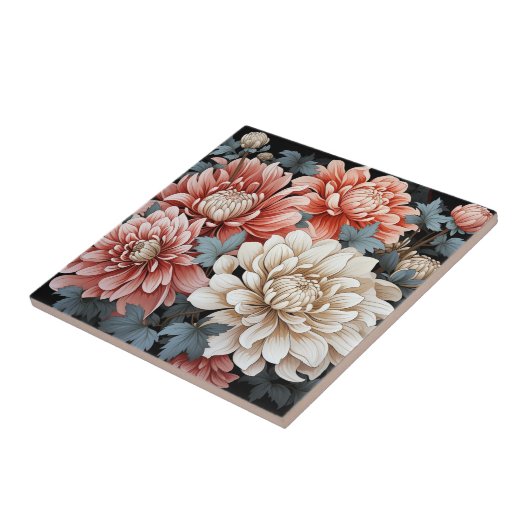 菊花 タイル (側面)