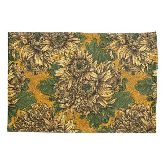 菊花 枕カバー (裏面)