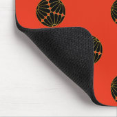 菊菊菊文赤フェイク金ゴールド。 マウスパッド (コーナー)