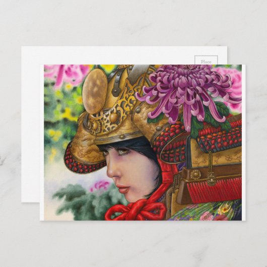 菊葉書 ポストカード (正面/裏面)