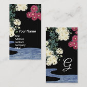 菊走花，美しいの水，サロンスパブラック 名刺 (正面/裏面)