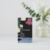 菊走花，美しいの水，サロンスパブラック 名刺 (スタンド正面)