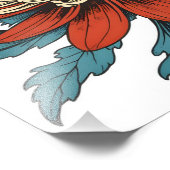 菊鮮やかの花 フォトプリント            (角)