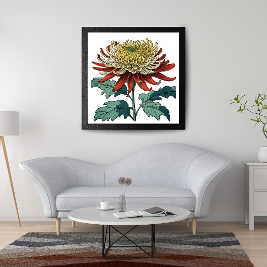 菊鮮やかの花 フォトプリント           