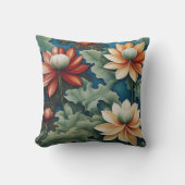 菊鮮やかデザイン クッション (正面)