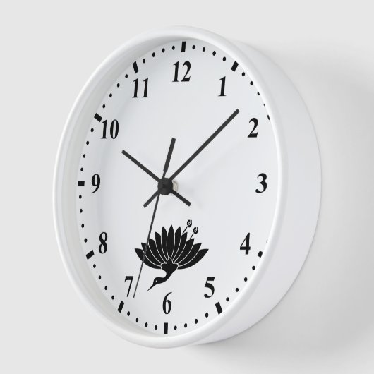 菊鶴 壁時計 (傾斜)