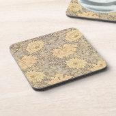 「菊」の壁紙のデザイン1876年 コースター (左側)