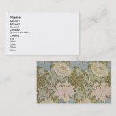 「菊」の壁紙1876年(壁紙) 名刺 (正面/裏面)