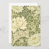 菊 ウィリアム・モリス 招待状 (正面/裏面)