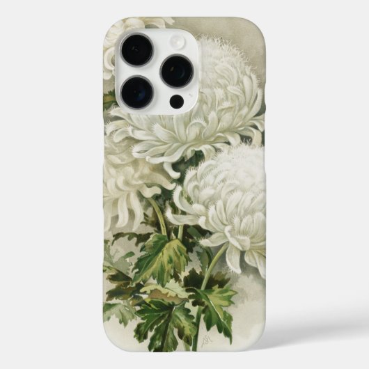 菊 – エレガントヴィンテージ植物学 Case-Mate iPhoneケース (裏面)