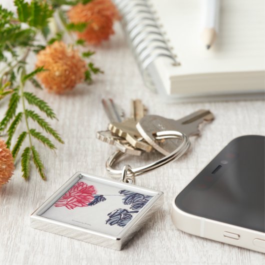 菊 キーホルダー (側面)