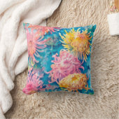 菊 クッション (ブランケット)