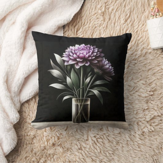 菊 クッション (ブランケット)