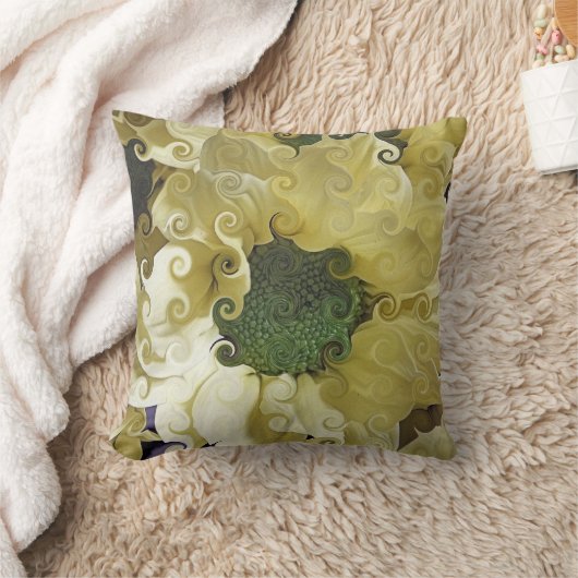 菊 クッション (ブランケット)