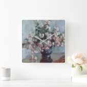 菊 スクエア壁時計 (ホーム)